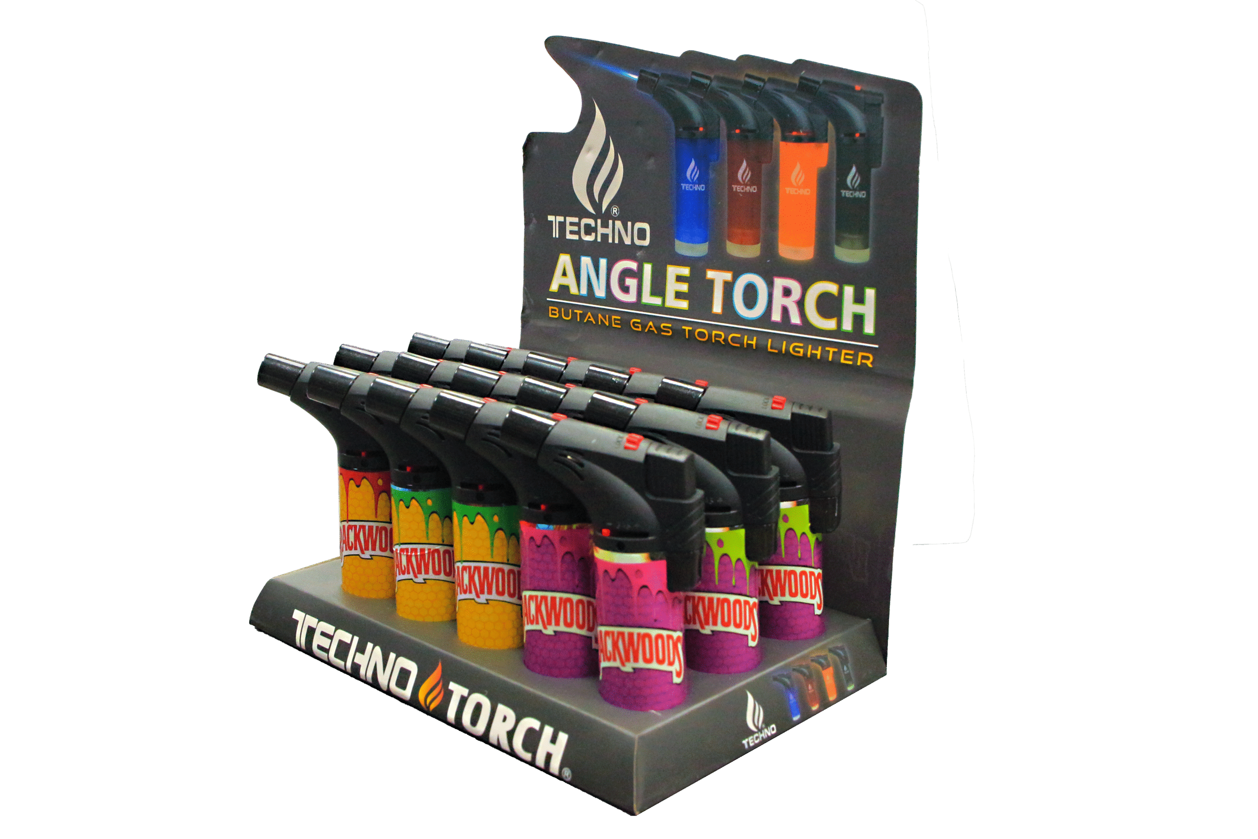00139-BAC Angle Regular Torch Lighters - (15 Count) Backwoods - Image 2
