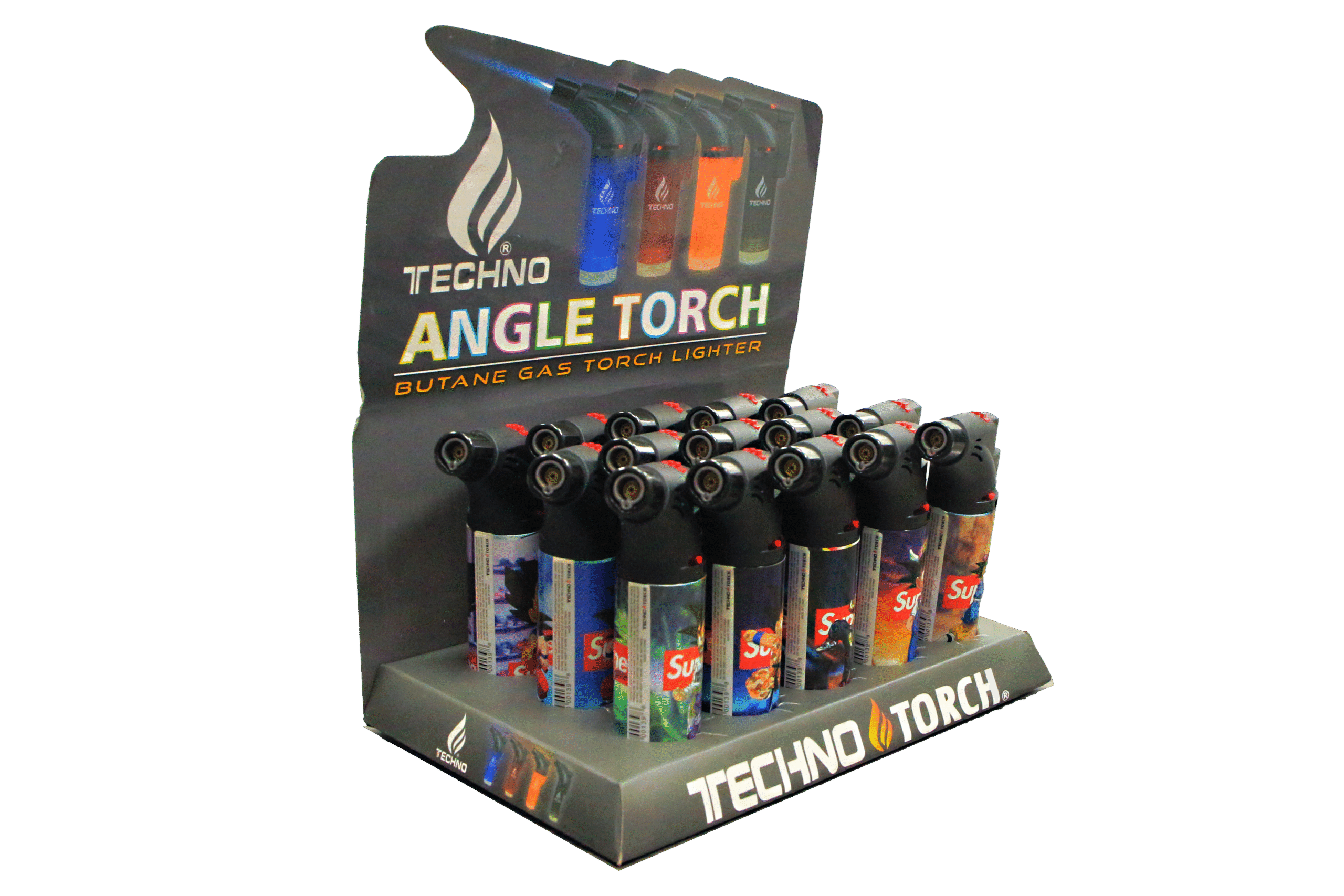 00139-SPGK1 Angle Regular Torch Lighters - (15 Count) Supreme DragonBallz Goku - Image 3