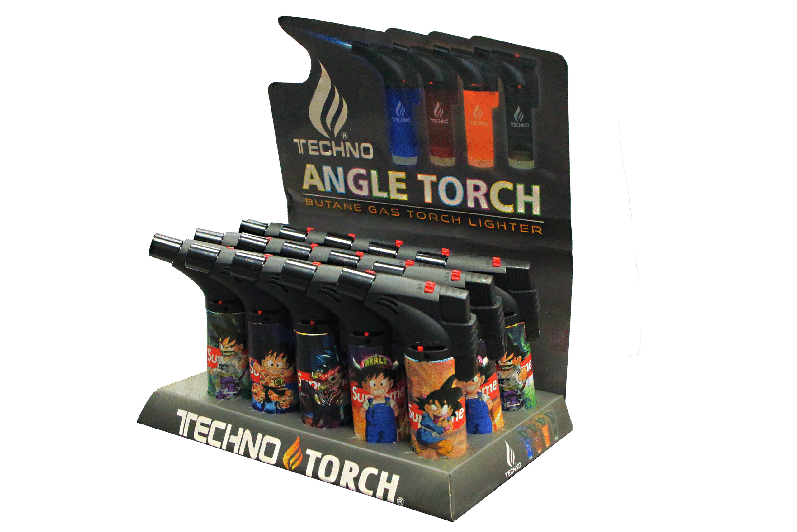 00139-SPGK1 Angle Regular Torch Lighters - (15 Count) Supreme DragonBallz Goku - Image 2