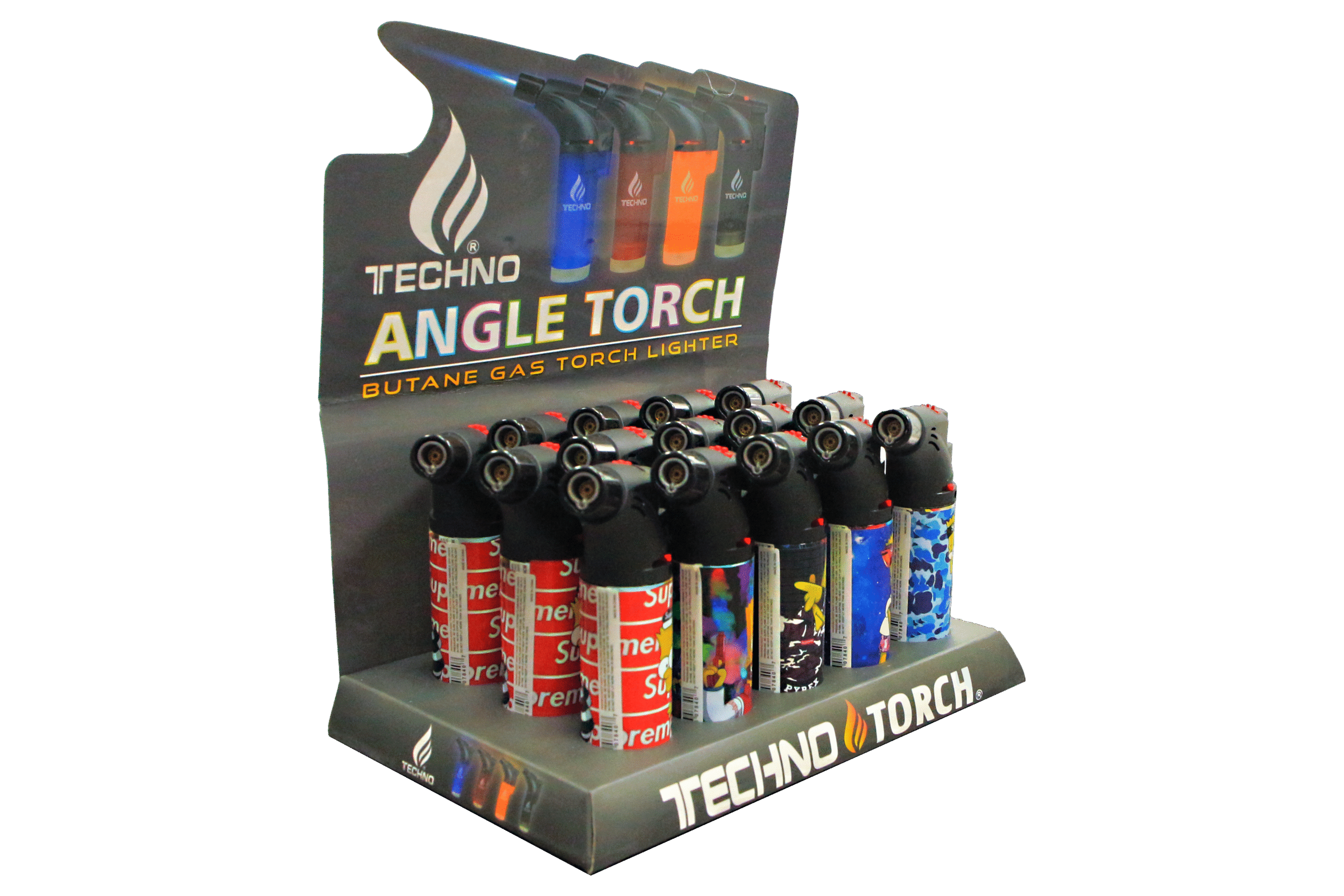 00139-SPSI Angle Regular Torch Lighters - (15 Count) Supreme Bart Simpson - Image 3