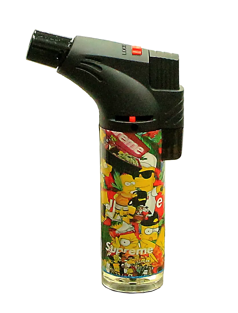 00139-SUPR2 Angle Regular Torch Lighters - (15 Count) Supreme Bart & Rick - Image 5