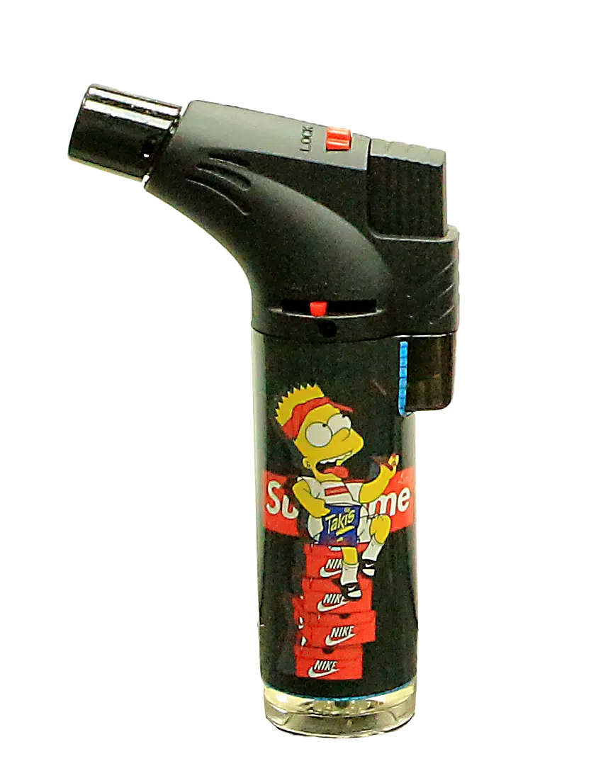 00139-SUPR2 Angle Regular Torch Lighters - (15 Count) Supreme Bart & Rick - Image 7