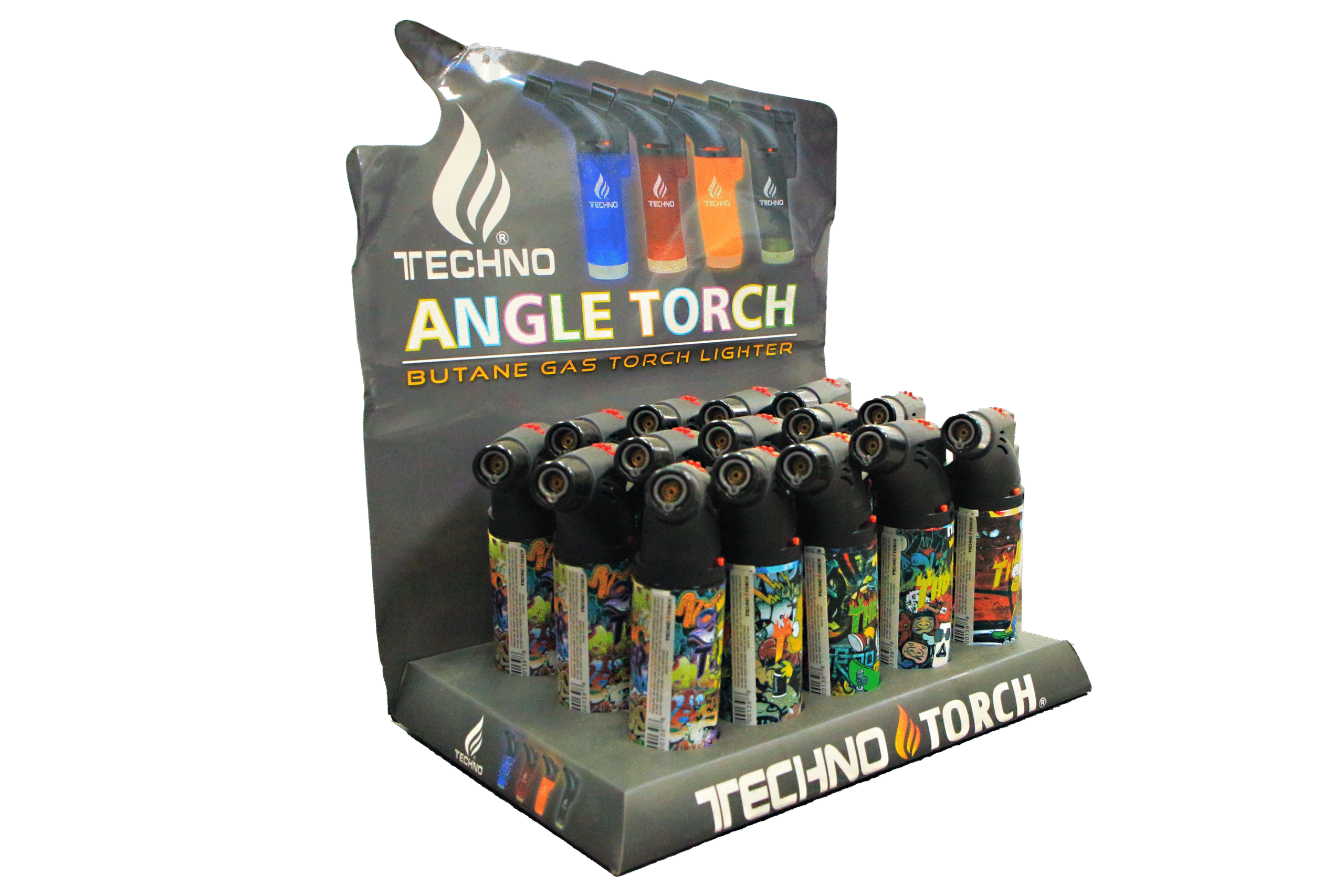 00139-THSI1 Angle Regular Torch Lighters - (15 Count) Bart Simpson THR - Image 2