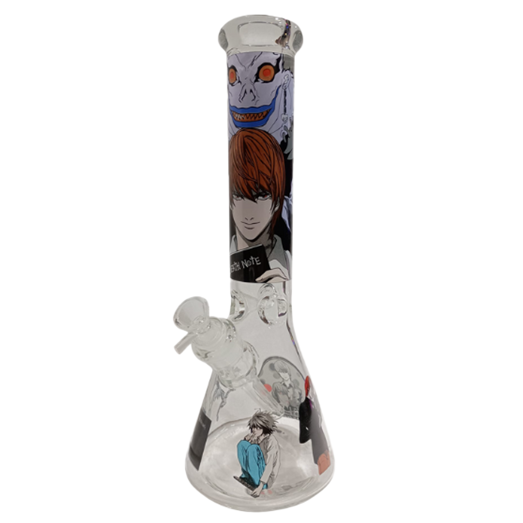 14WP003- 14-Inch Borosilicate Glass Beaker Water Pipe (Anime Death Note)
