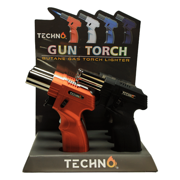 19012 Gun Slant Torch Lighter – (6 Count)