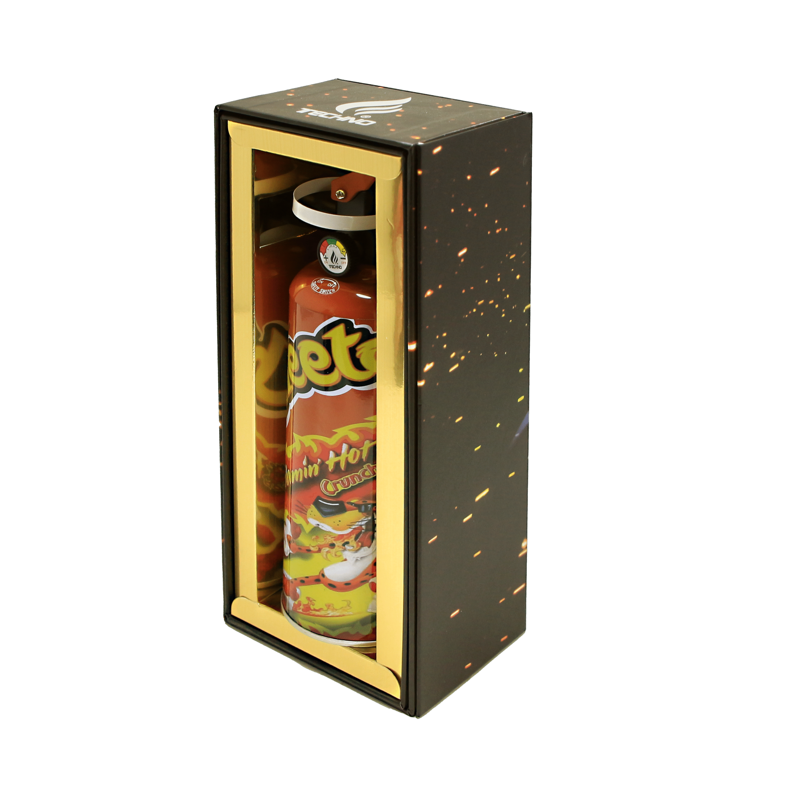 19020-CHE Cheetos – 8.5" Fire Extinguisher Torch Lighter in Gift Box - Image 2