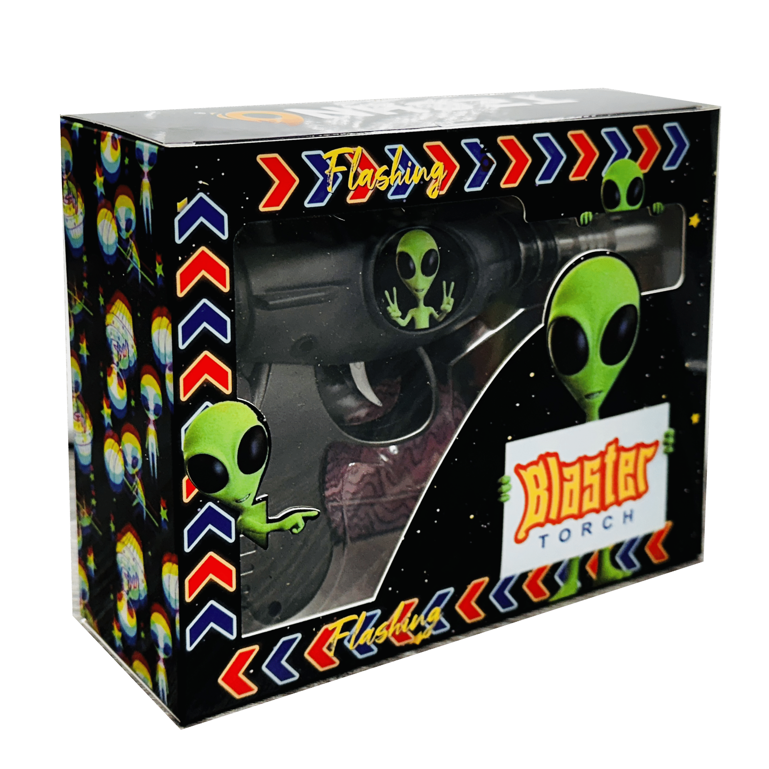 19029-FL3 Alien Blaster Torch Lighter With Fluorescent Light (Peace) (1Pc) - Image 4