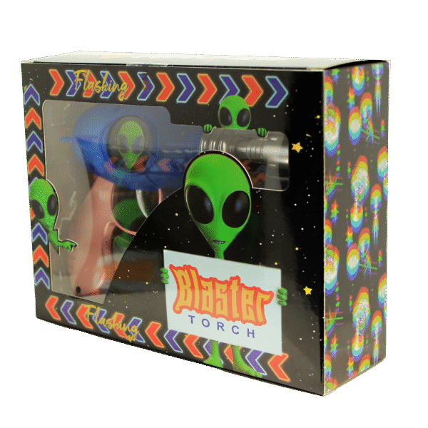 19029-FL Alien Blaster Torch Lighter With Fluorescent Light (2 Color) (1Pc) - Image 3