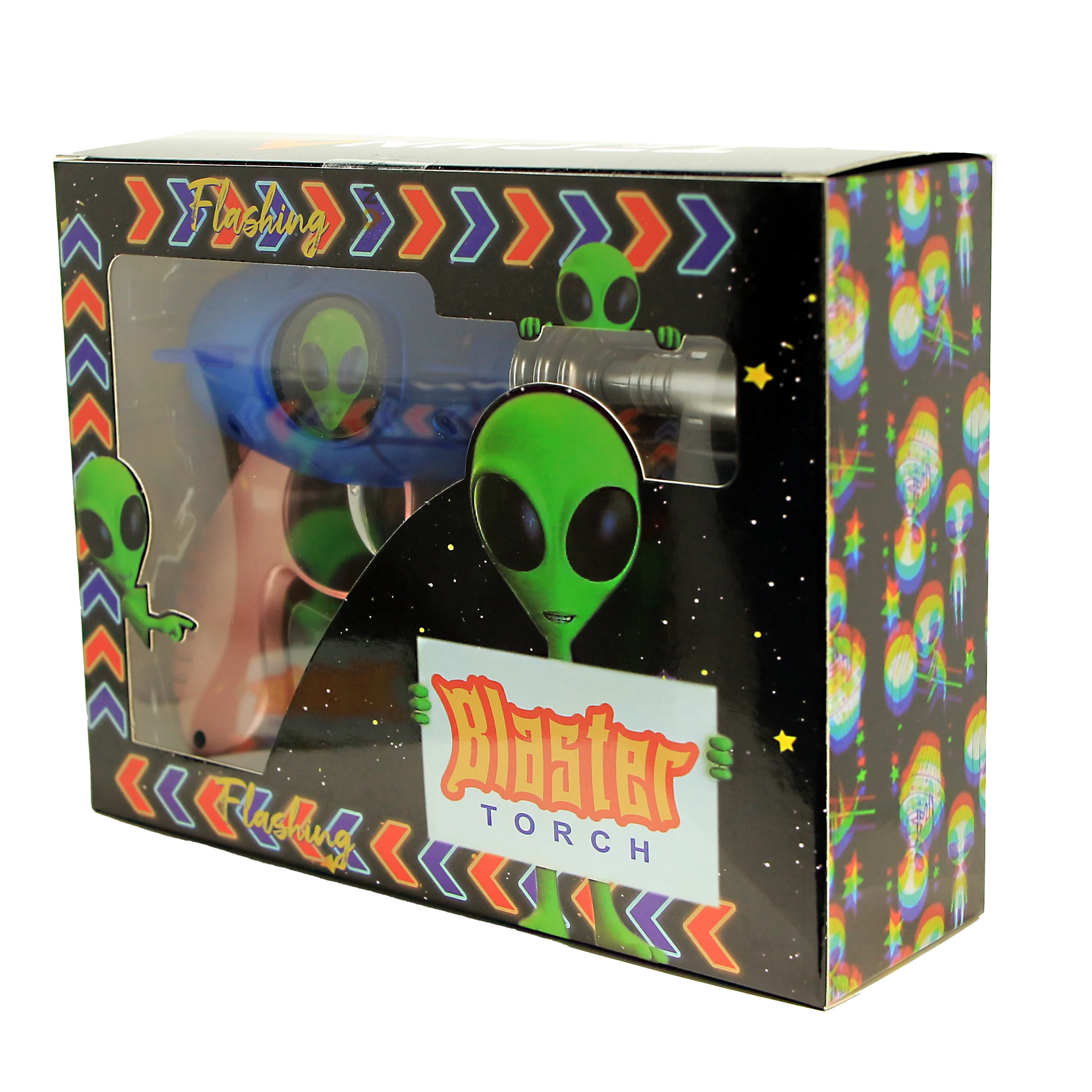 19029-FL Alien Blaster Torch Lighter With Fluorescent Light (2 Color) (1Pc) - Image 3