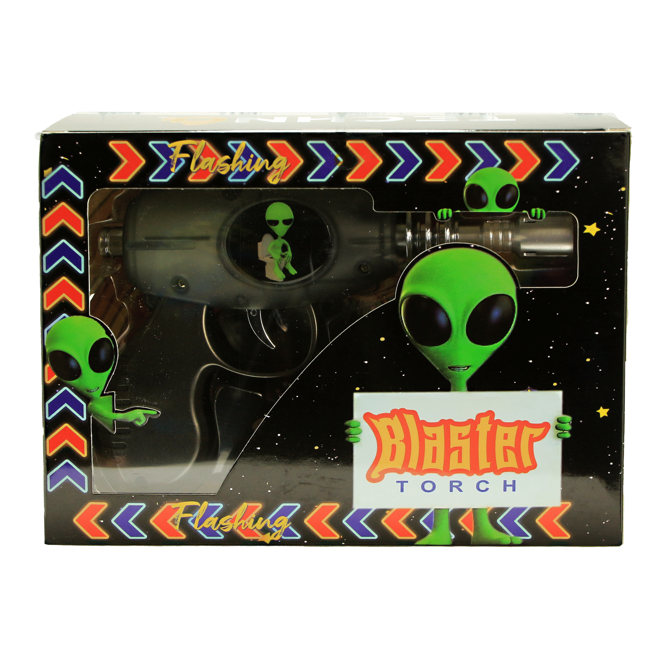 19029-FL2 Alien Blaster Torch Lighter With Fluorescent Light (Toilet) (1Pc)