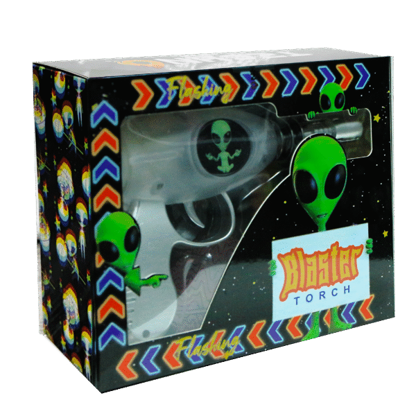19029-FL7 Alien Blaster Torch Lighter With Fluorescent Light (Alien Meditating) (1Pc) - Image 4