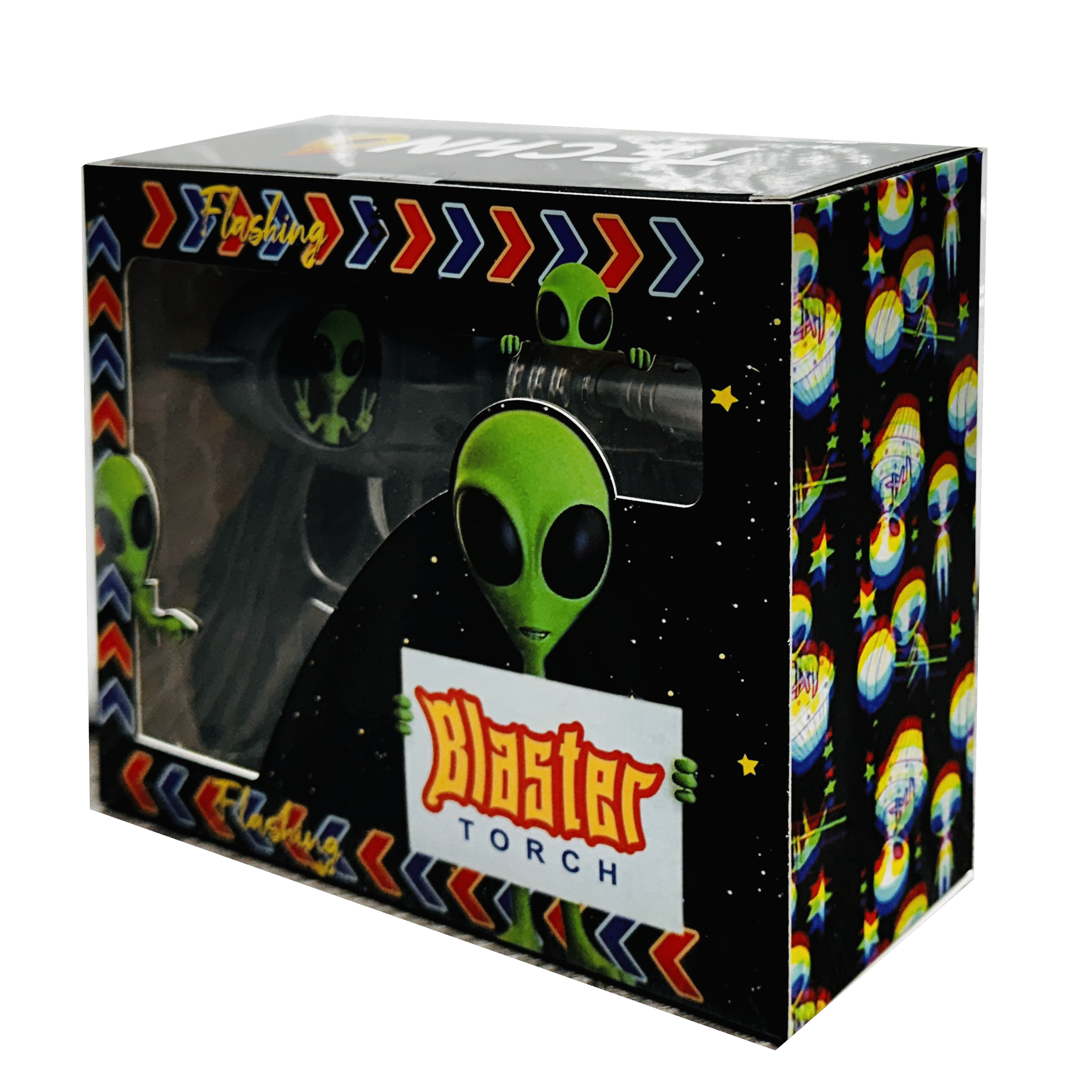 19029-FL3 Alien Blaster Torch Lighter With Fluorescent Light (Peace) (1Pc) - Image 3