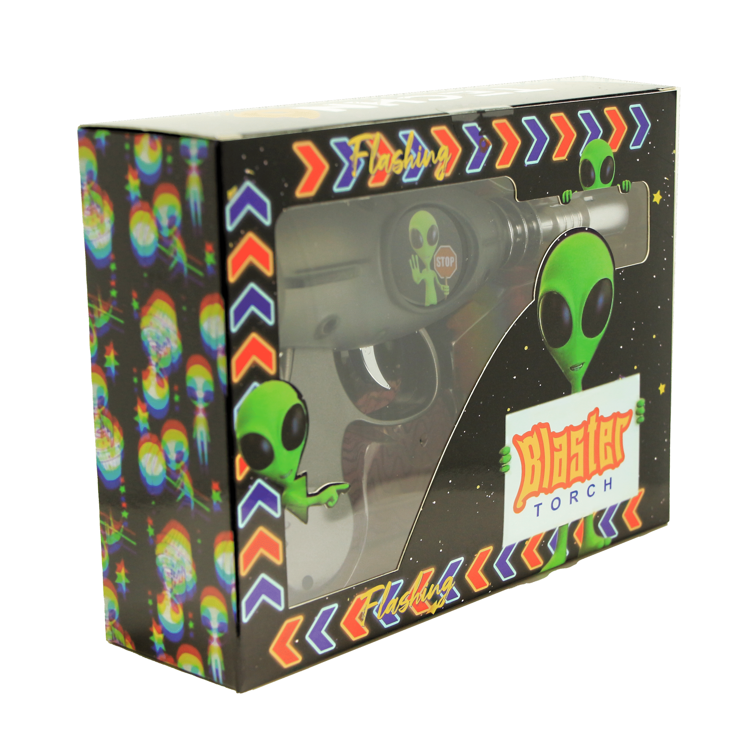 19029-FL4 Alien Blaster Torch Lighter With Fluorescent Light (Stop) (1Pc) - Image 3