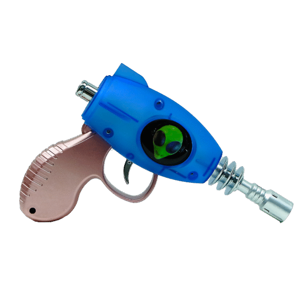 19029-FL5 Alien Blaster Torch Lighter With Fluorescent Light (Alien Face) Blue Gun (1Pc) - Image 5