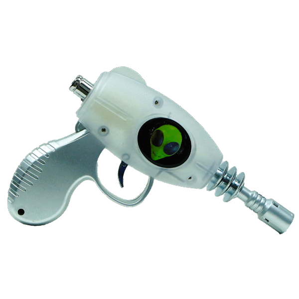 19029-FL6 Alien Blaster Torch Lighter With Fluorescent Light (Alien Face) Clear Gun (1Pc) - Image 5