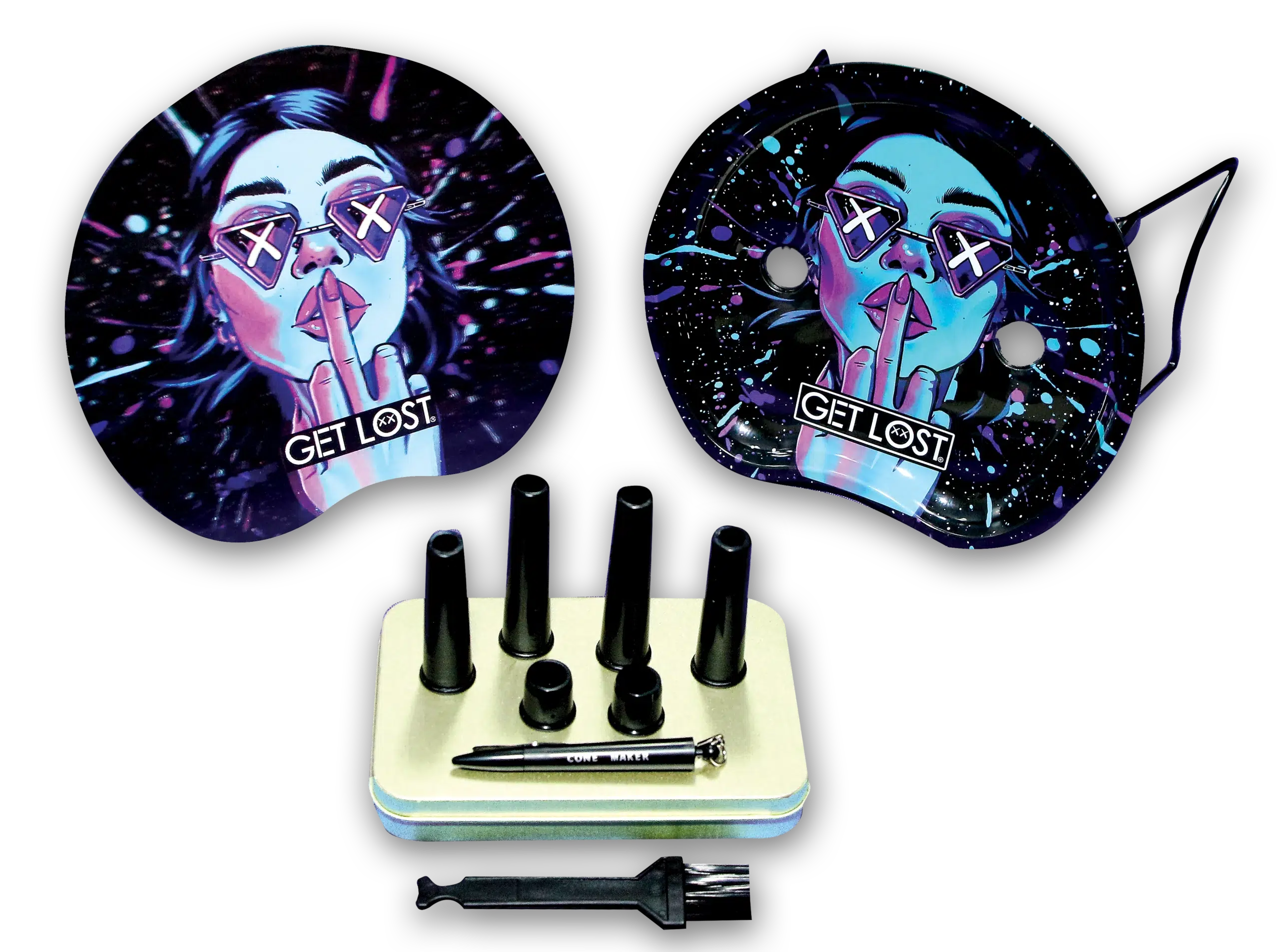 3DRTS-003 – 3D Rolling Tray Station 003 – Get Lost Third Eye Girl