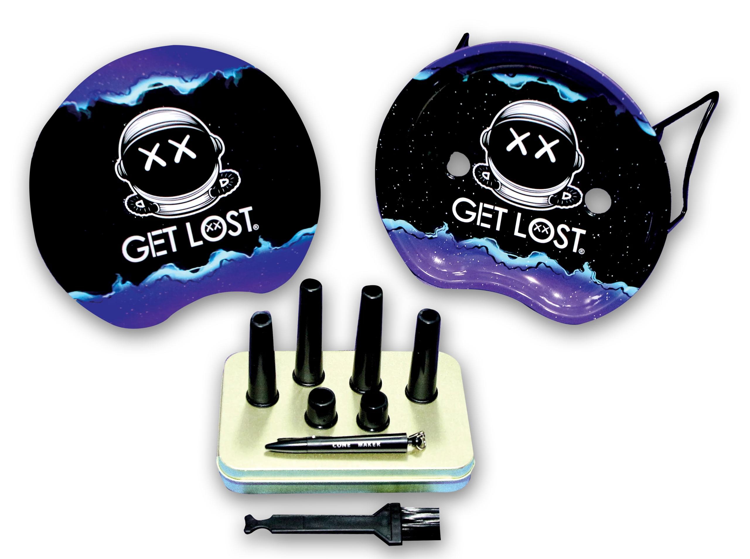 3DRTS-005 – 3D Rolling Tray Station 005 – Get Lost Helmet