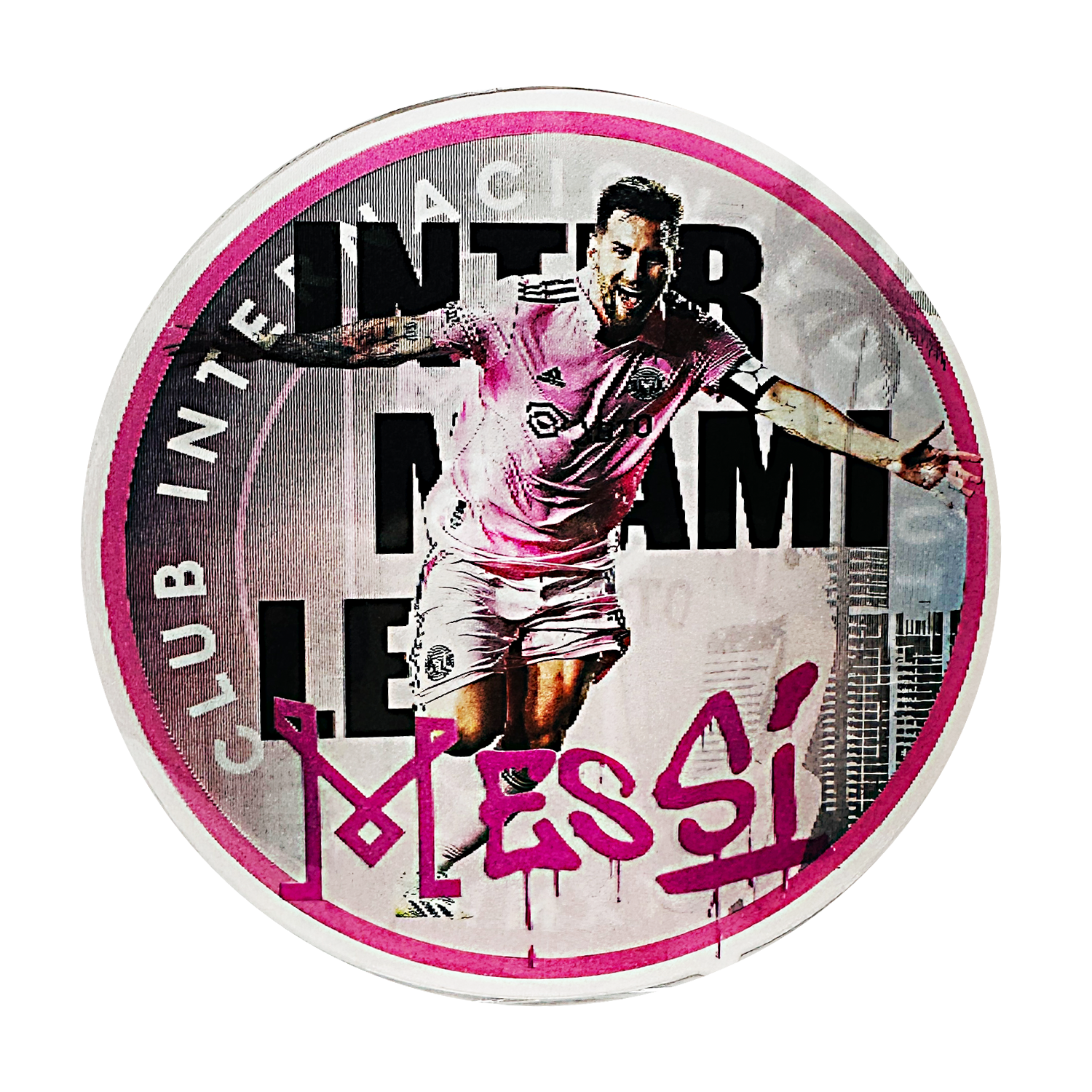 3D3DK017 Messi Sticker