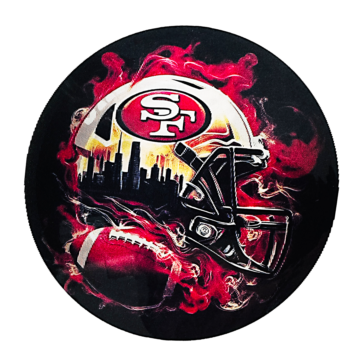 3D3DK027 San Francisco 49ers Circle Sticker
