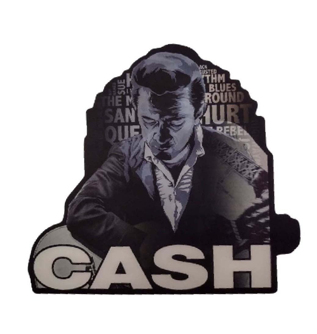 3D3DK034 Johnny Cash Sticker