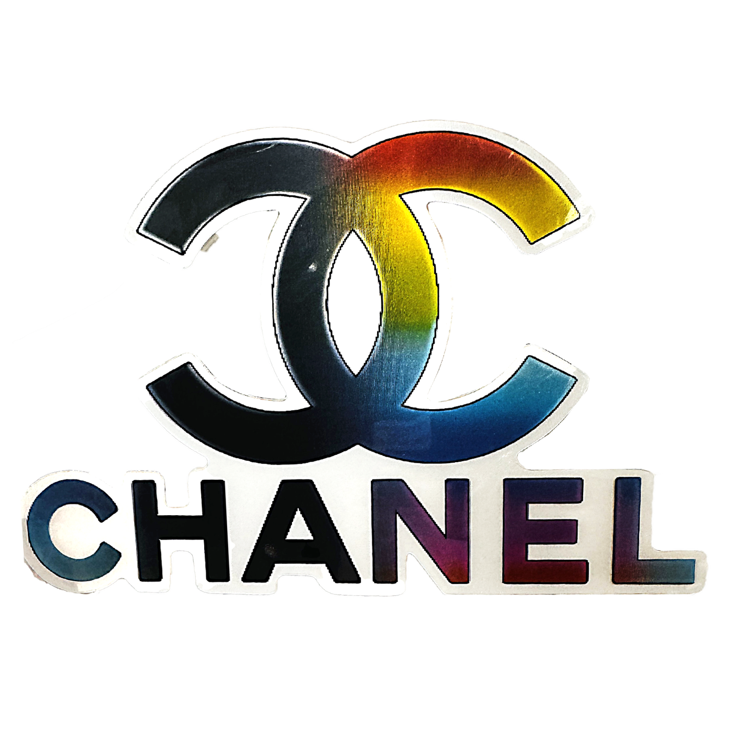 3D3DK036 Chanel Logo Sticker