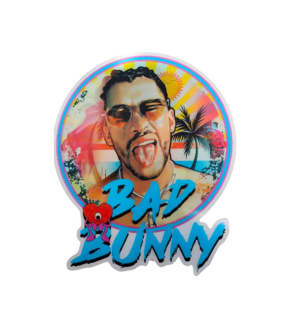 3D3DK039 Bad Bunny South Beach Sticker