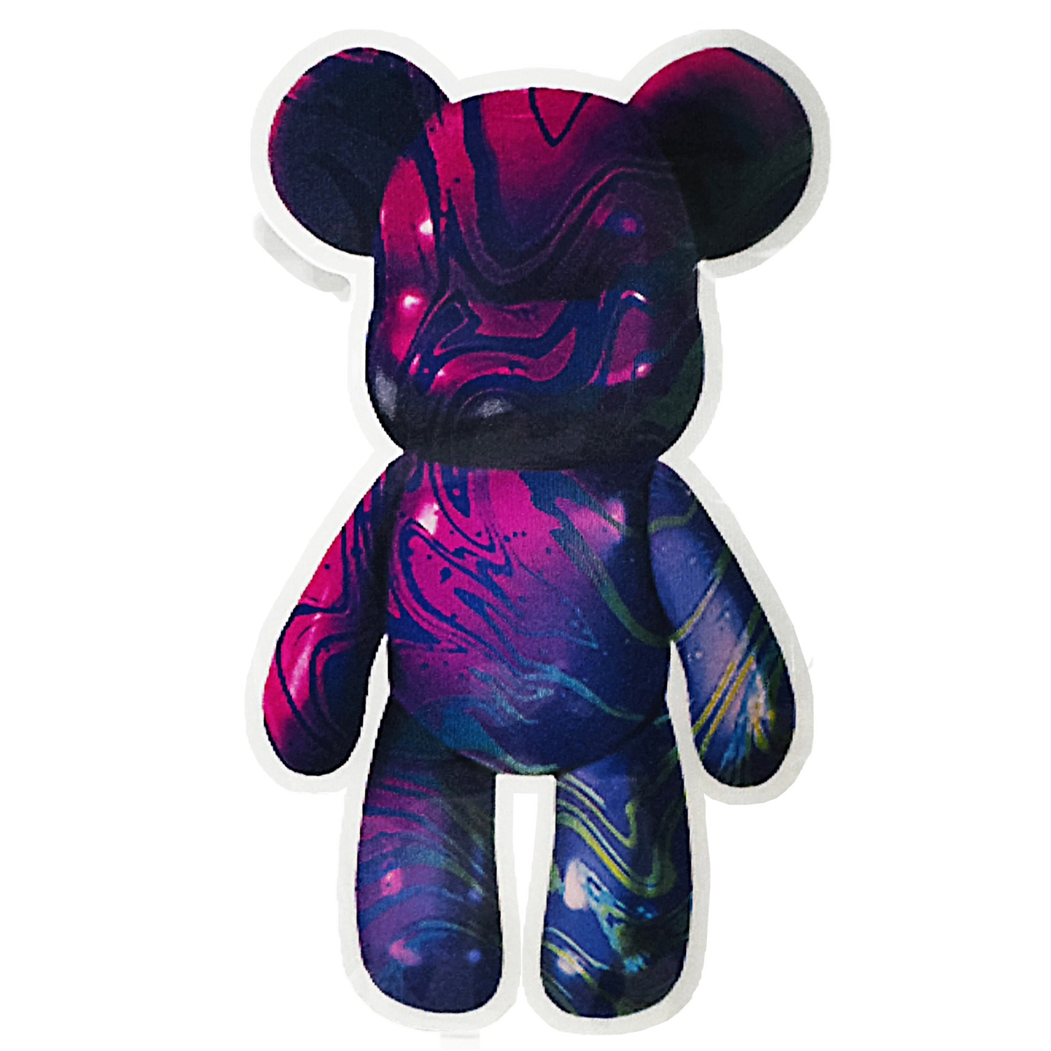 3D3DK048 Marble Bear Sticker