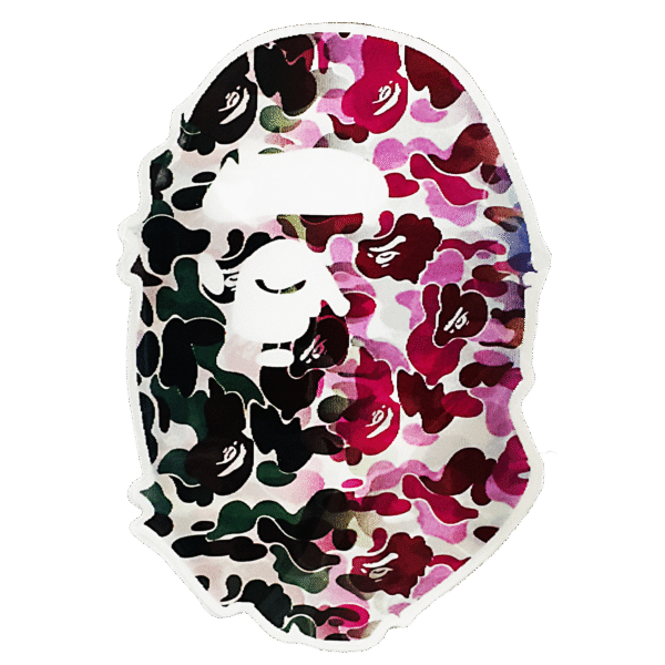 3D3DK051 Bathing Bape Pink Ape Sticker