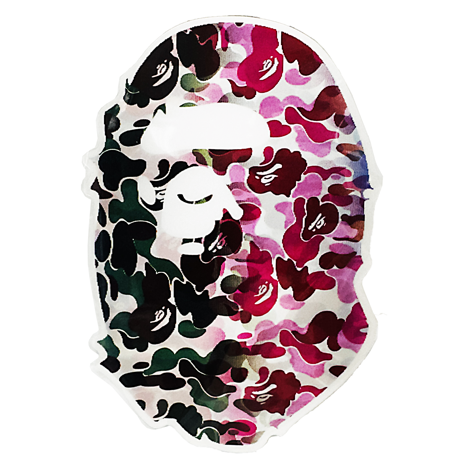 3D3DK051 Bathing Bape Pink Ape Sticker