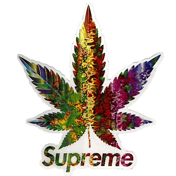 3D3DK057 Supreme Weed Sticker