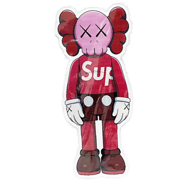 3D3DK058 Kaws Red Companion Sticker