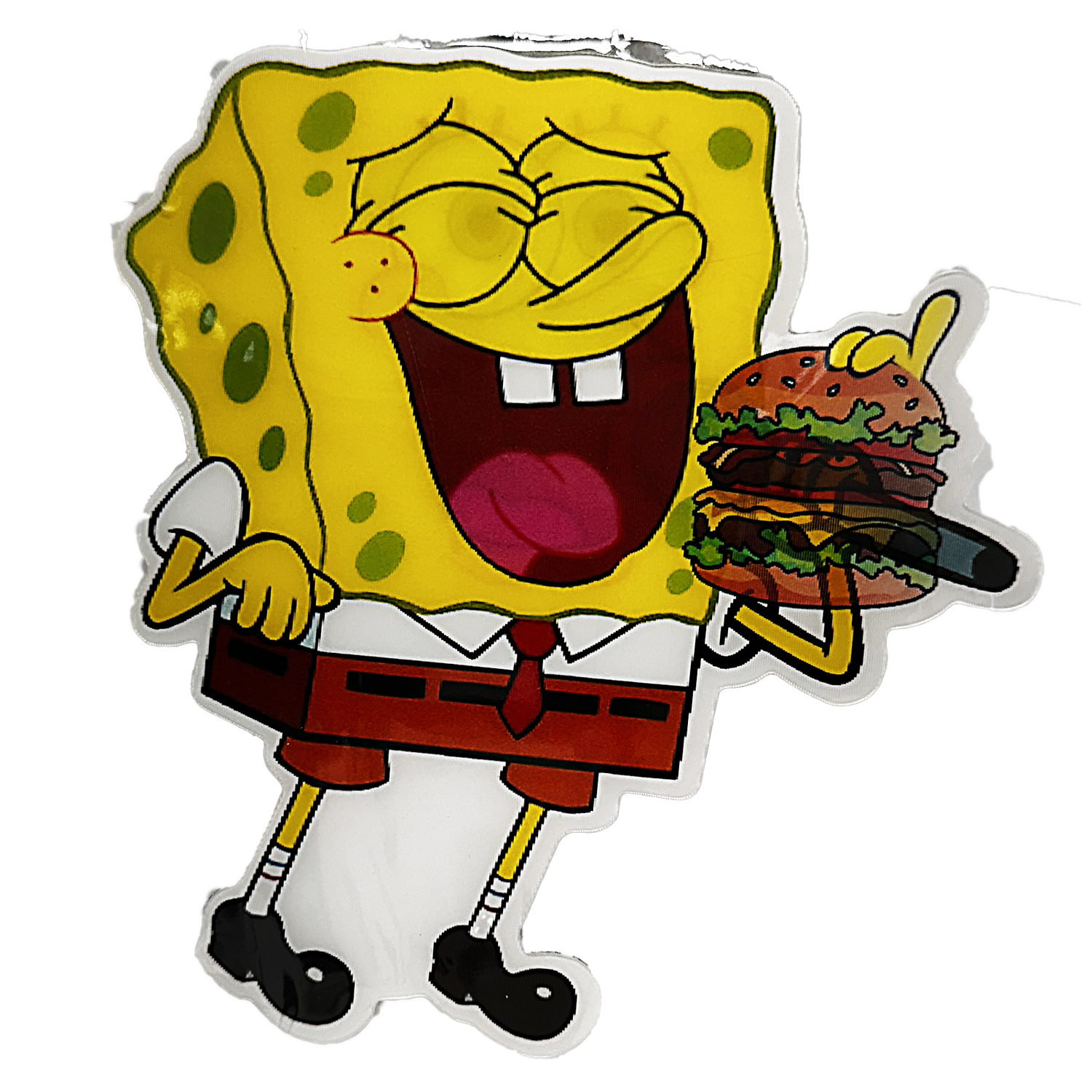 3D3DK065 Sponge Bob Burger Sticker