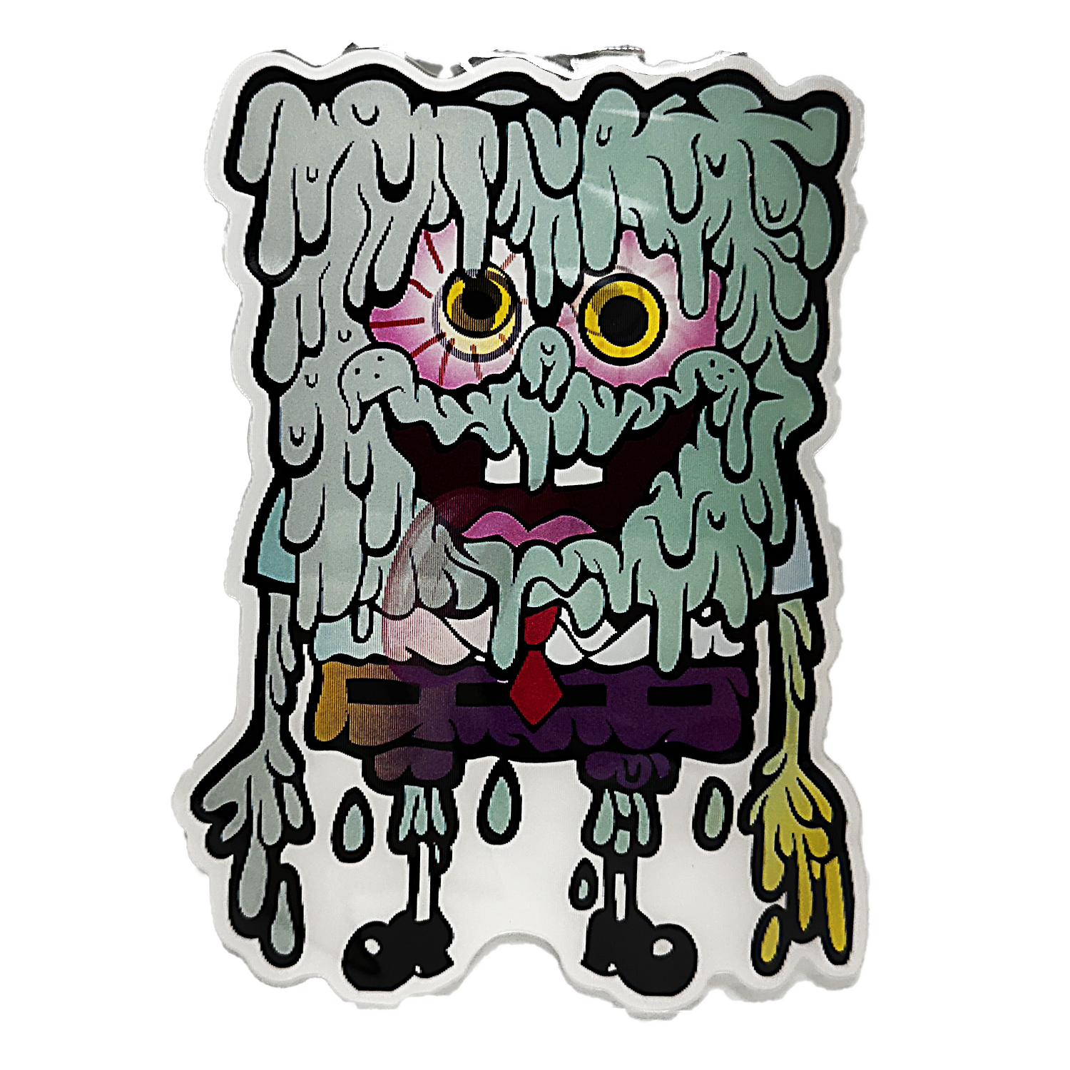 3D3DK066 Sponge Bob Psychedelic Sticker
