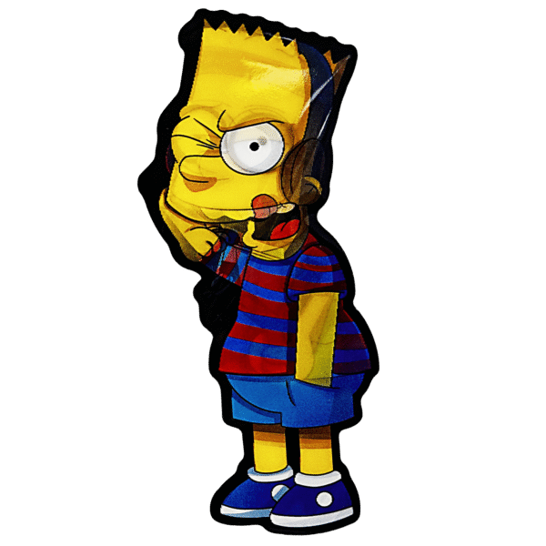 3D3DK073 Bart Simpson Sticker