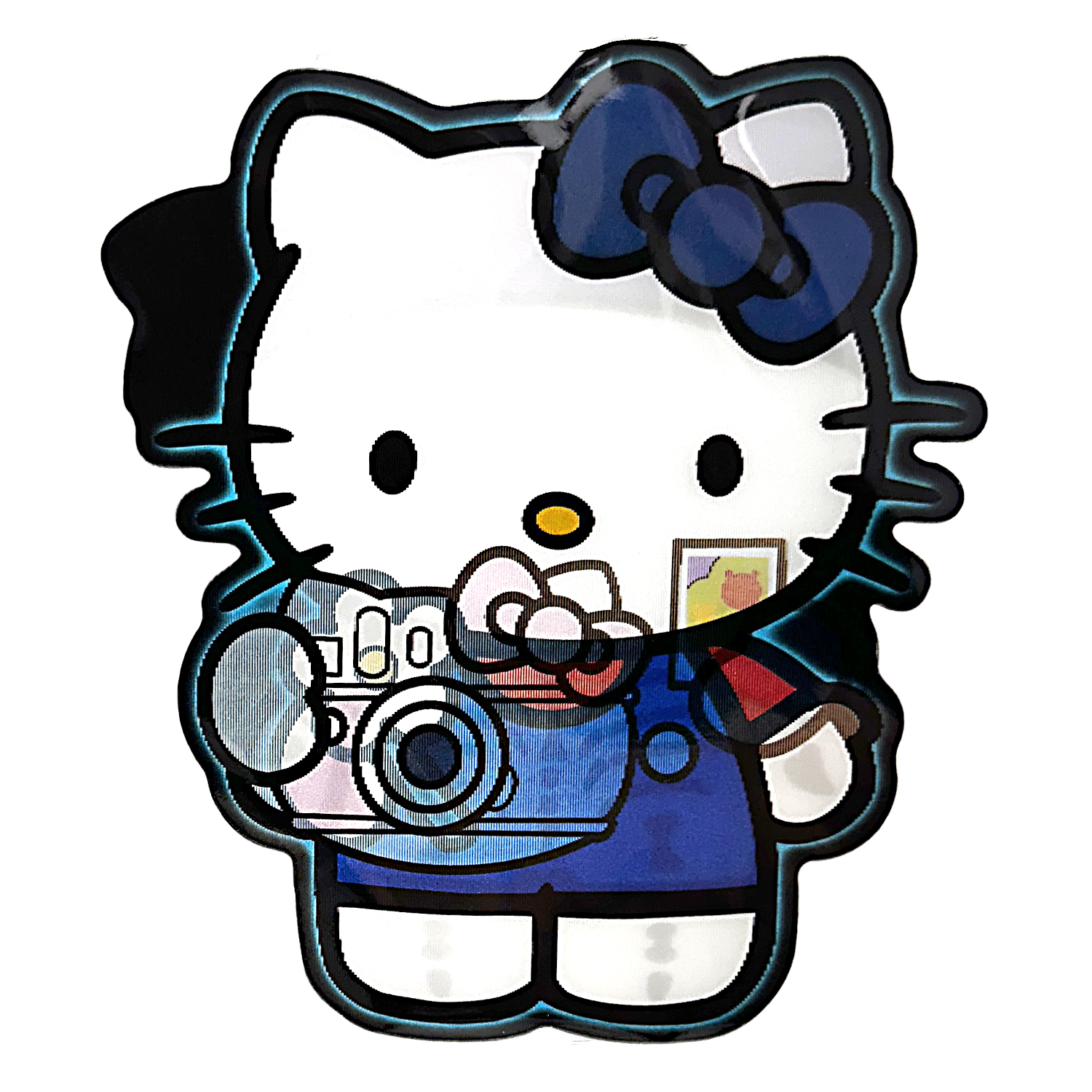 3D3DK078 Hello Kitty Camera Sticker