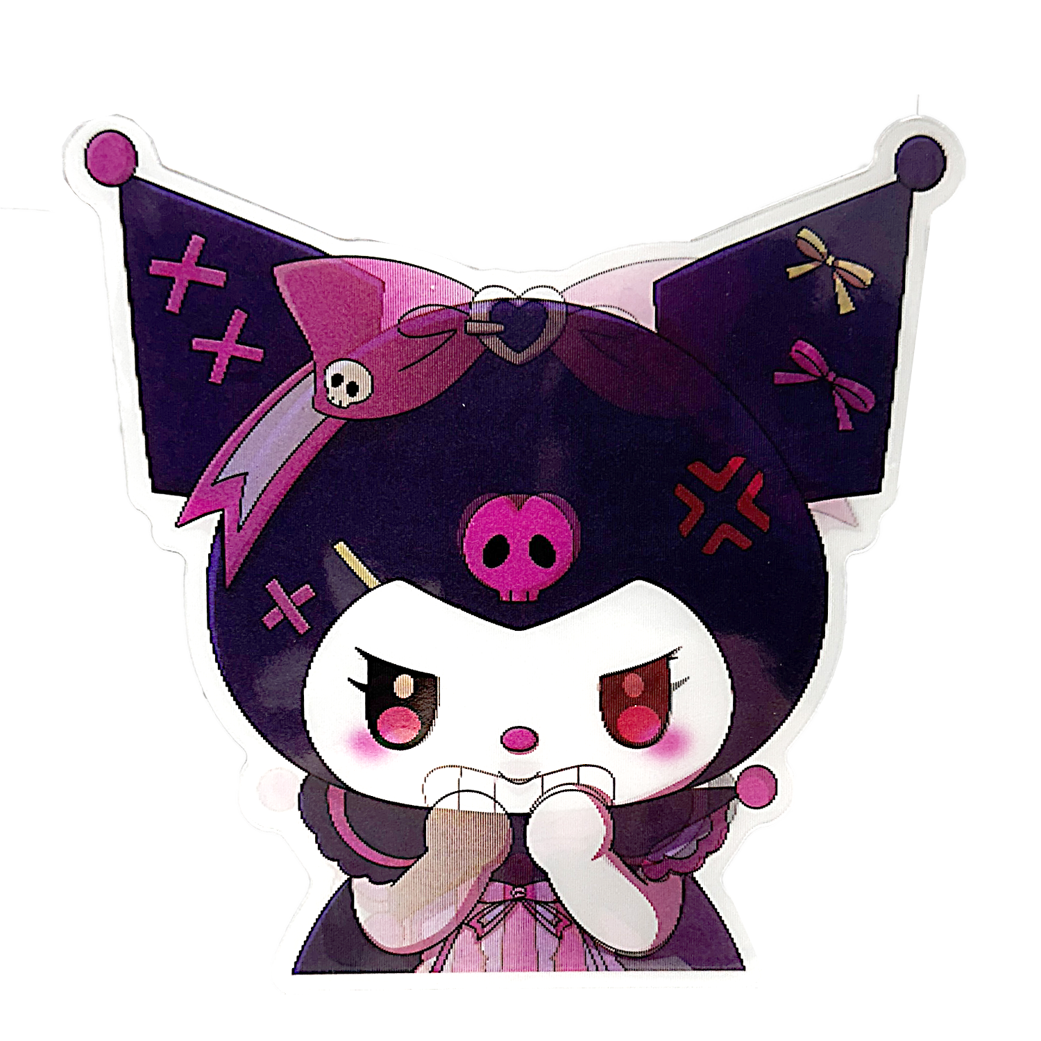 3D3DK084 My Melody Kuromi Evil Sticker
