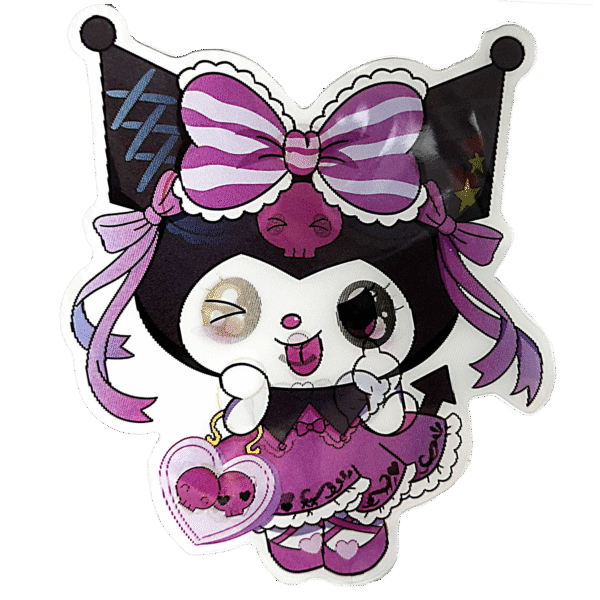 3D3DK087 My Melody Kuromi Wild Sticker
