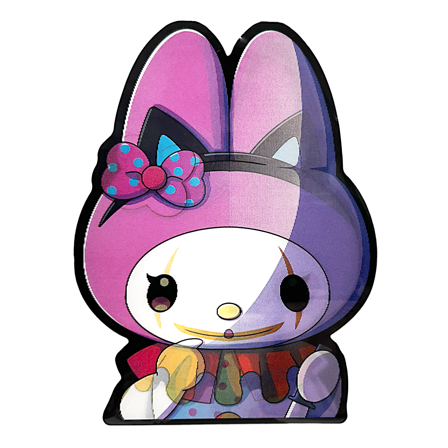 3D3DK091 My Melody Clown Face Sticker