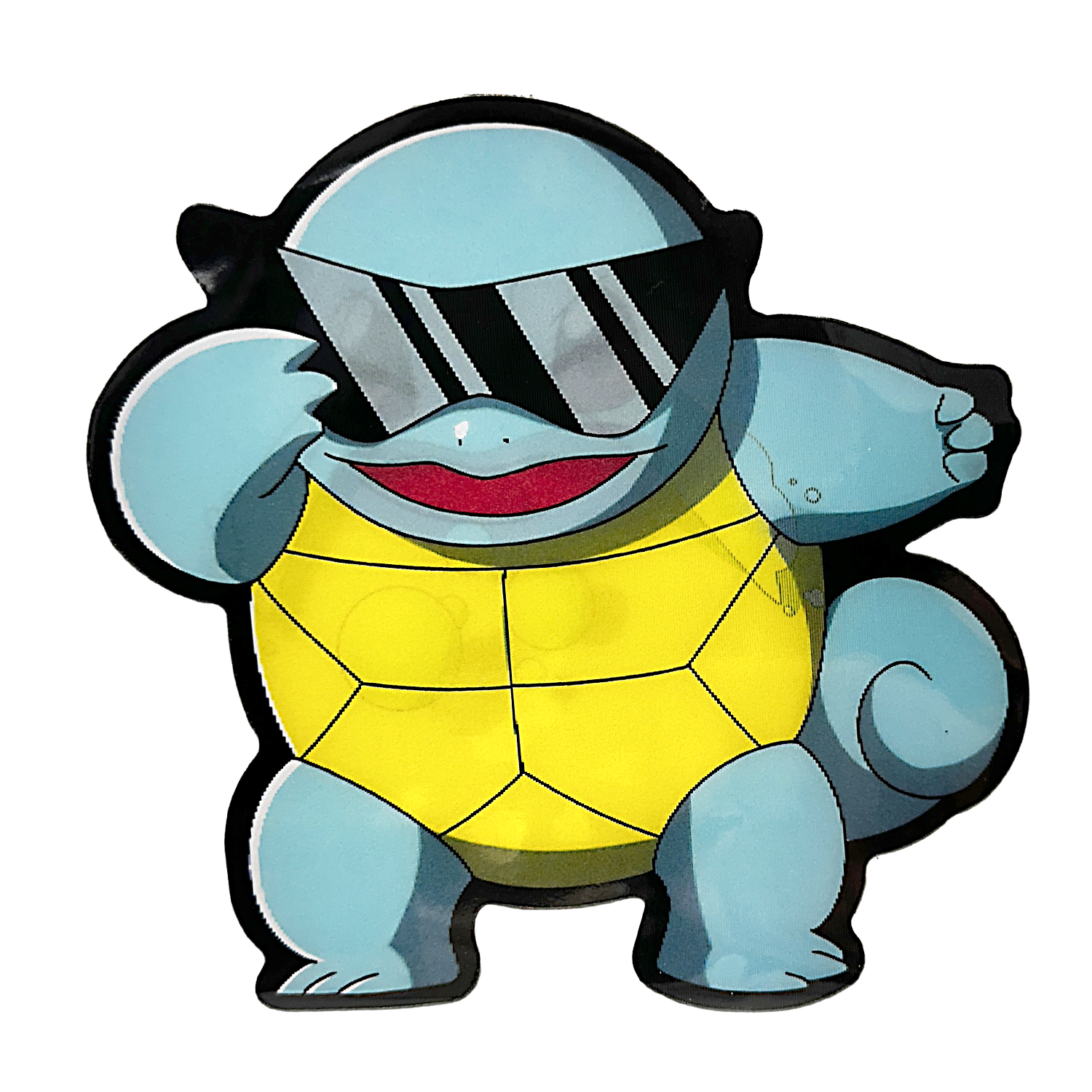 3D3DK095 Pokemon Squirtle Cool Glasses Sticker