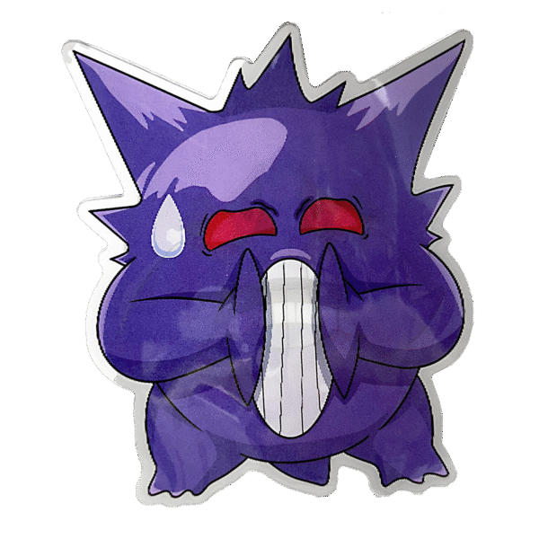 3D3DK102 Pokemon Gengar Sticker