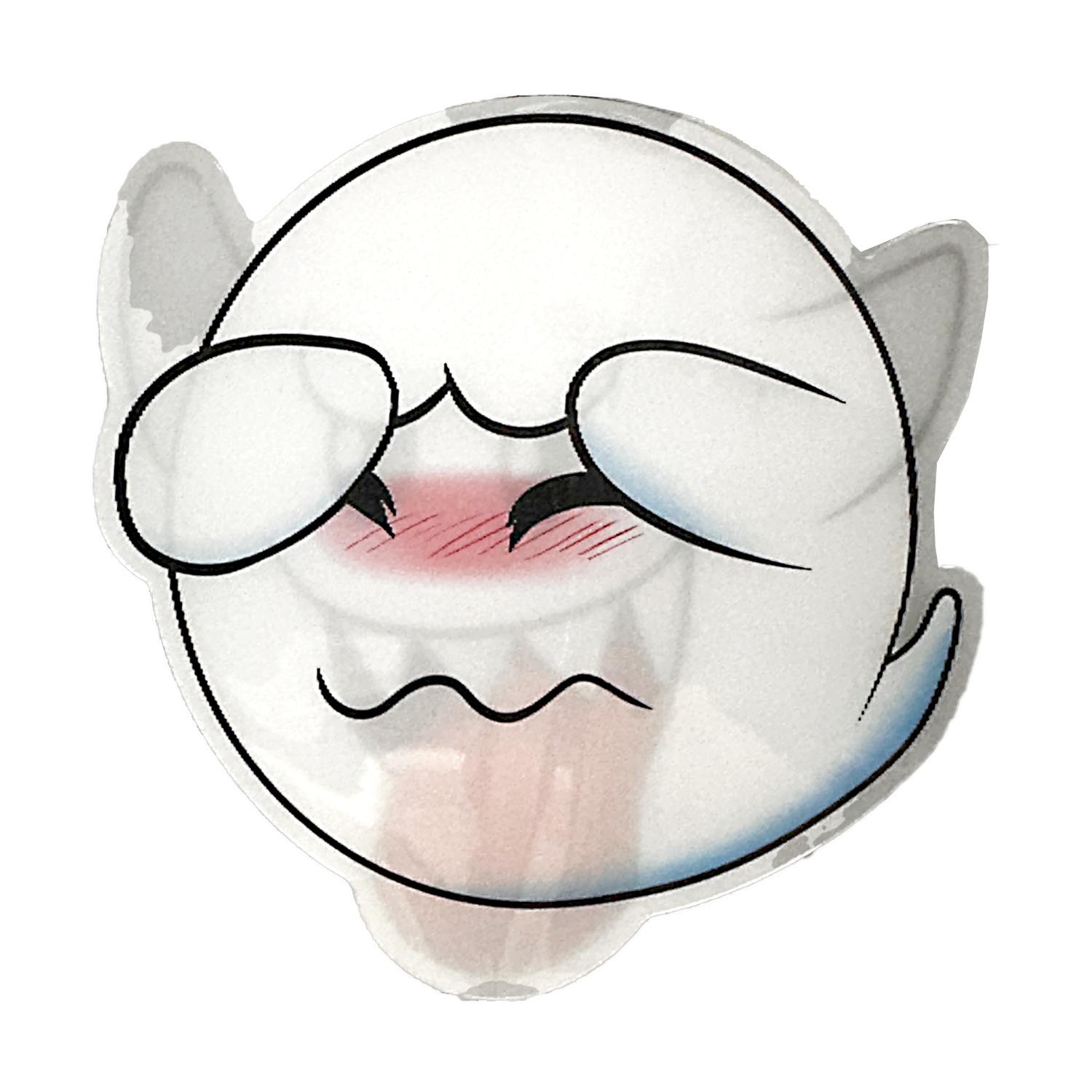 3D3DK103 Mario Bros Boo Ghost Sticker