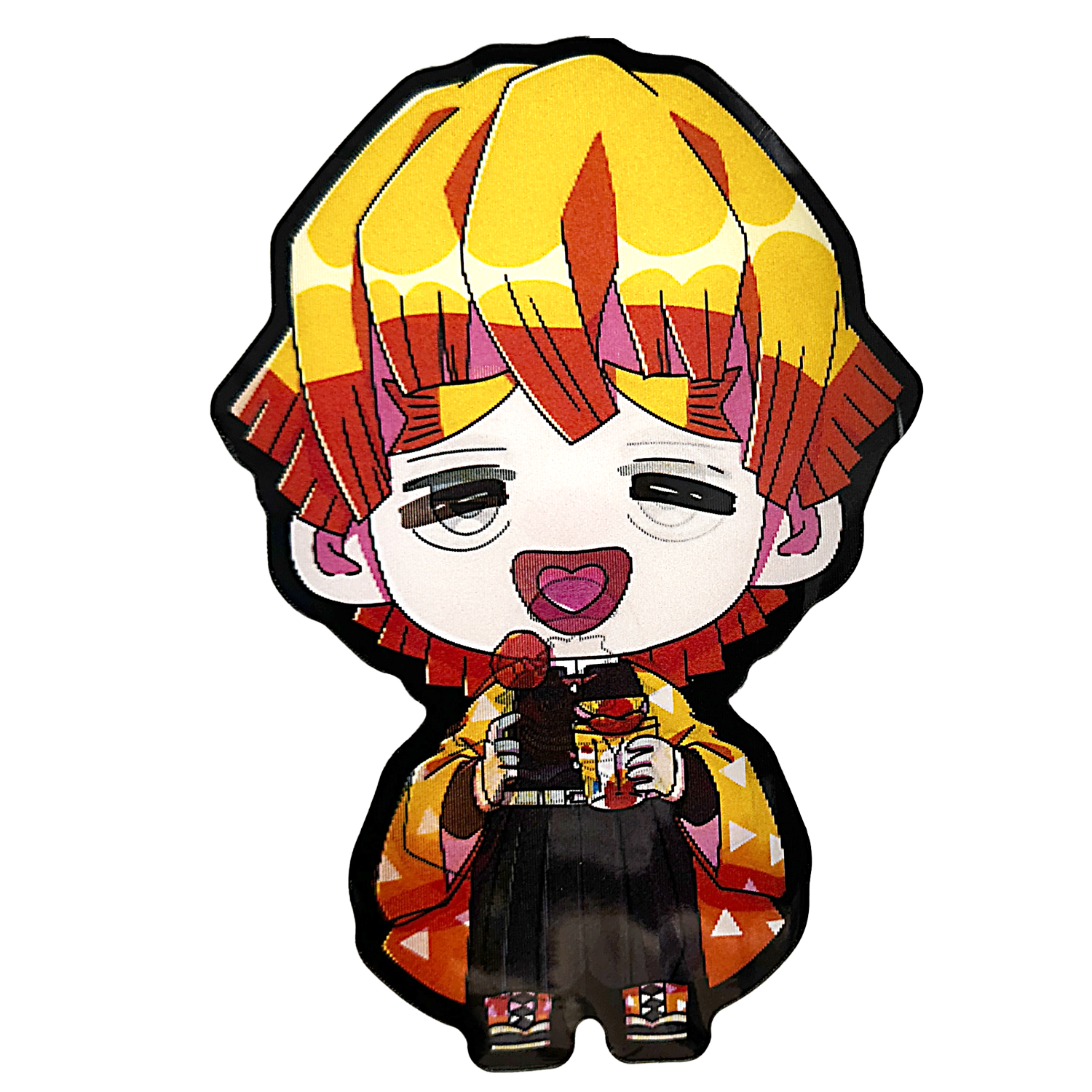 3D3DK119 Anime Kimetsu no Yaiba Zenitsu Agatsuma Laugh Sticker