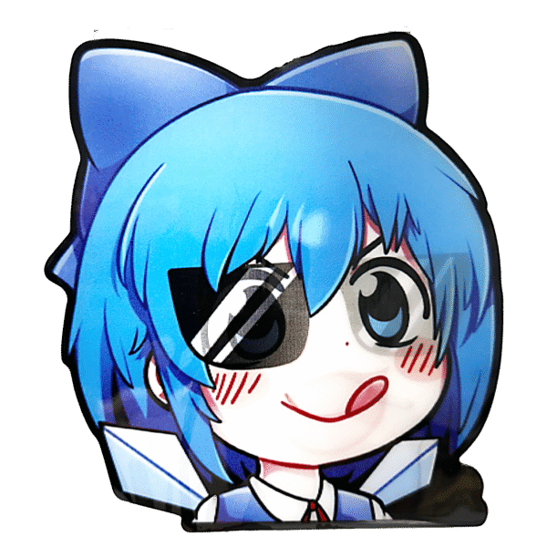 3D3DK122 Anime Cirno Sticker