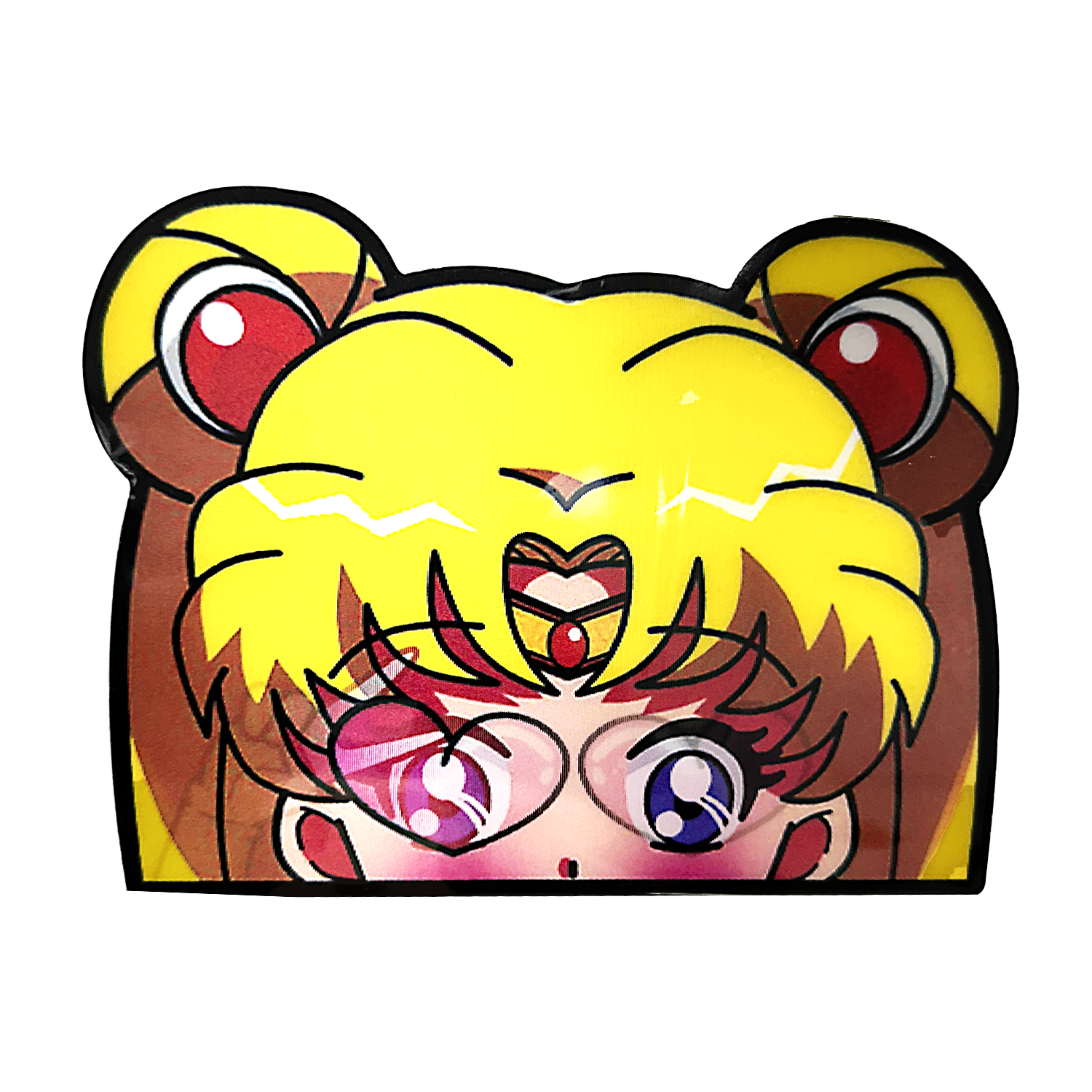 3D3DK123 Anime Sailor Moon Peaking Out Sticker