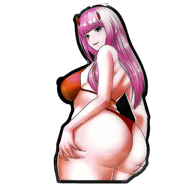 3D3DK164 Anime XXX Zero Two Behind Sticker