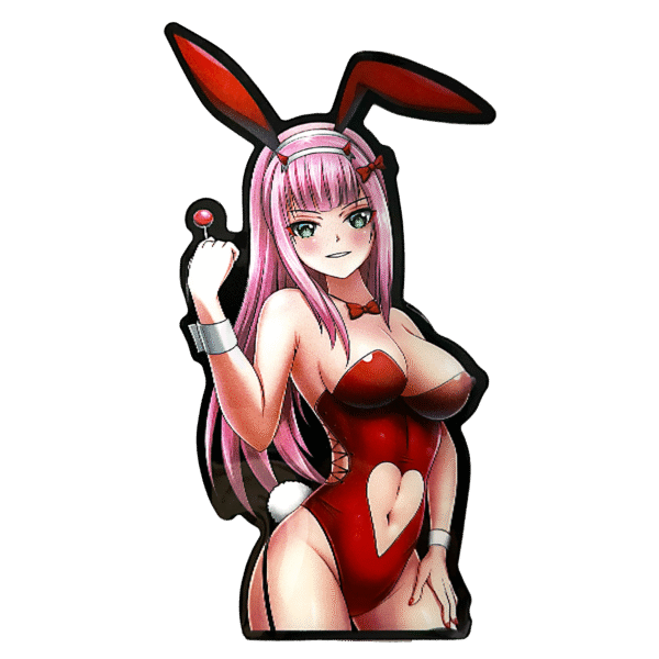 3D3DK166 Anime XXX Zero Two Bunny Sticker