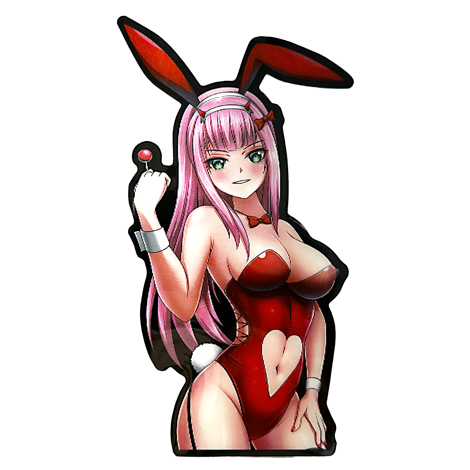 3D3DK166 Anime XXX Zero Two Bunny Sticker