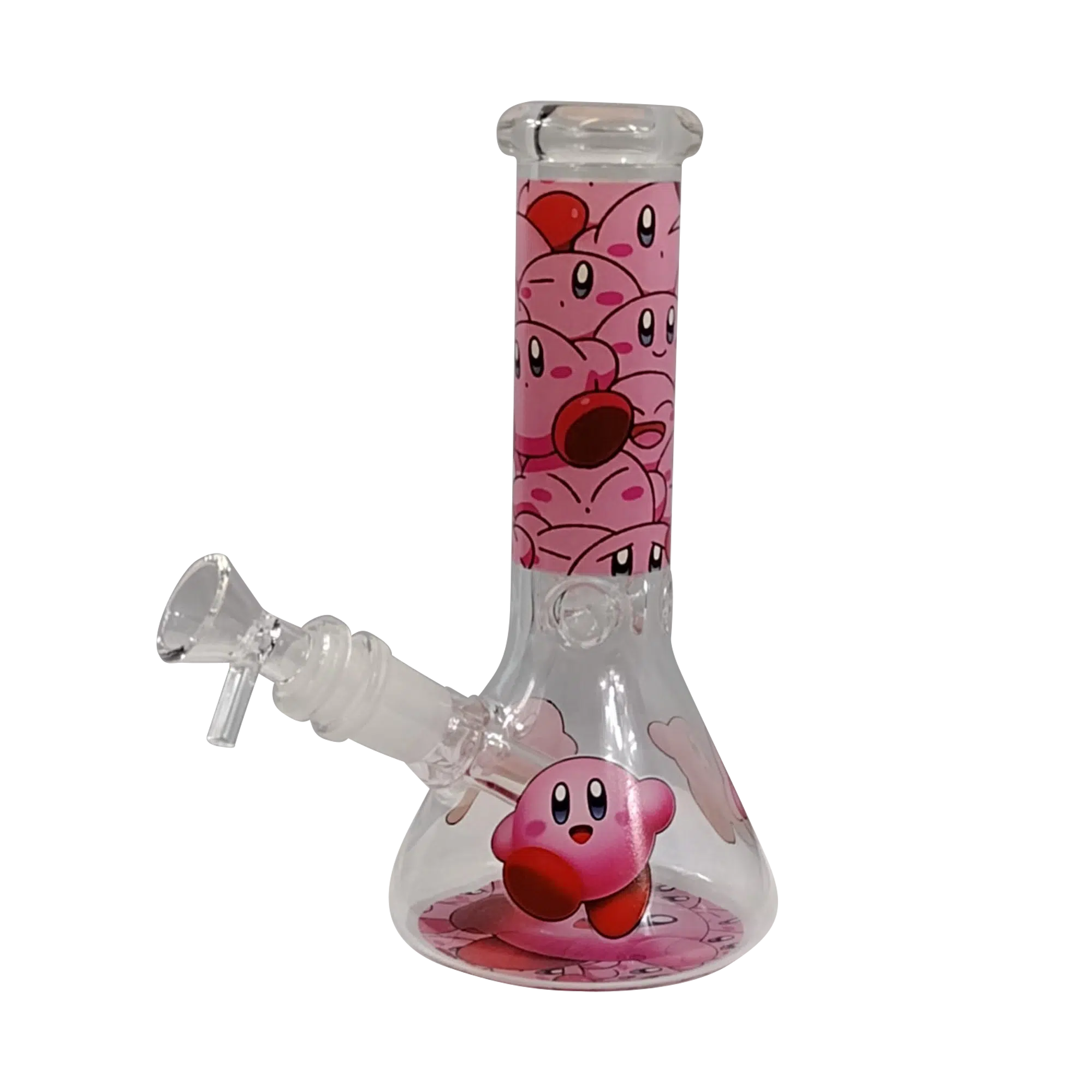 8IB010 – 8-Inch Borosilicate Glass Beaker Water Pipe (Nintendo Kirby Super Star)