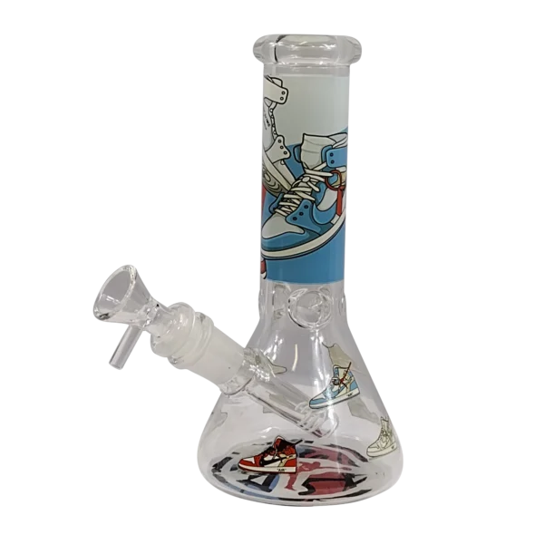 8IB013 - 8-Inch Borosilicate Glass Beaker Water Pipe (Sneaker Shoes)