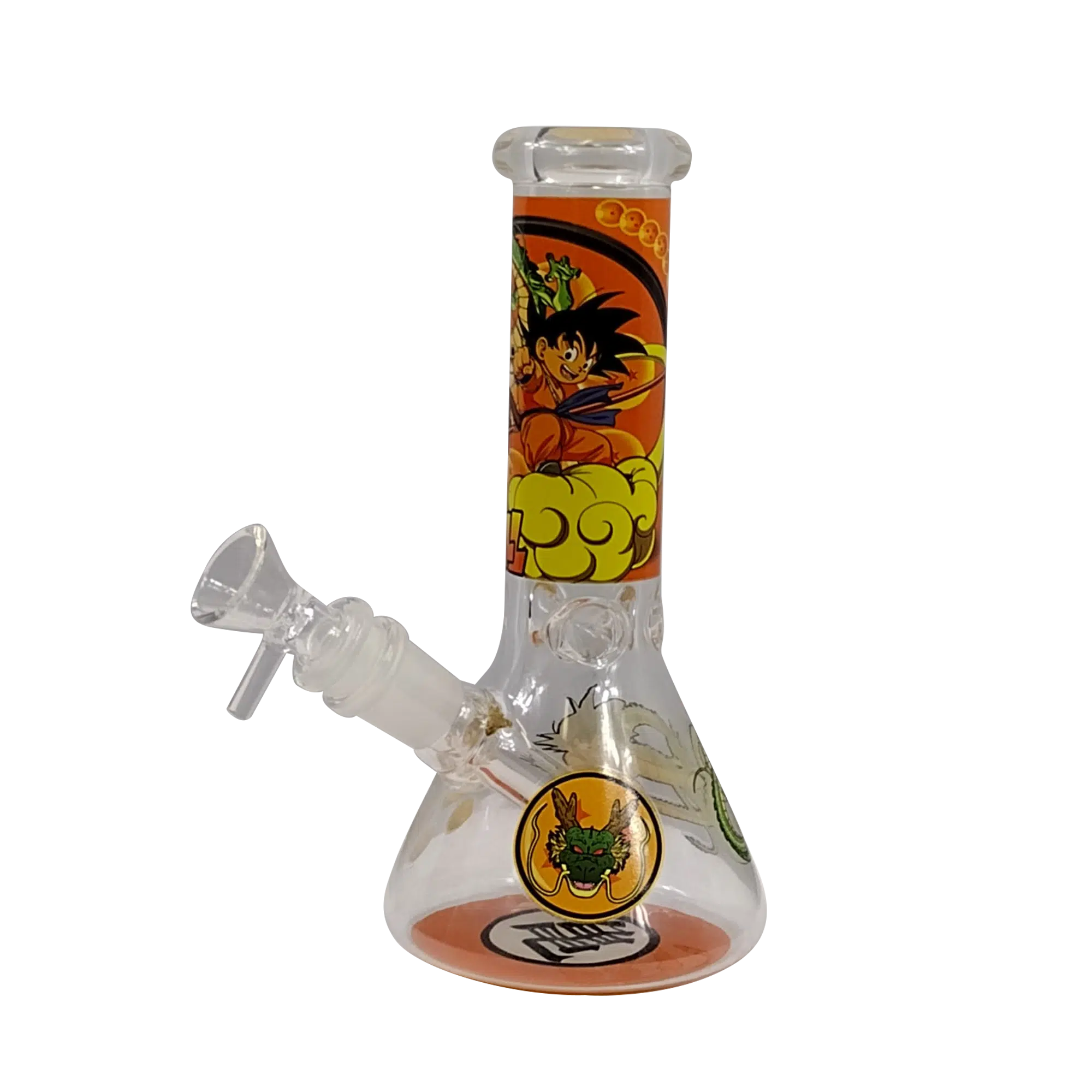 8IB016 – 8-Inch Borosilicate Glass Beaker Water Pipe (Anime Dragon Ball Z Son Goku Manga)